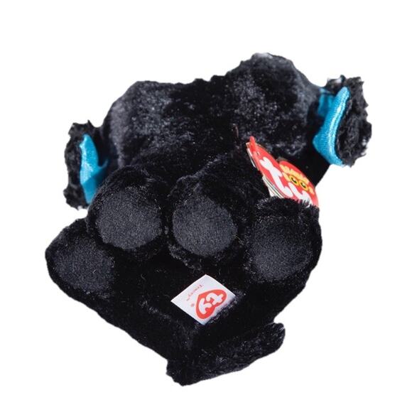 TY Beanie Boos TRACEY Dog Plush Blue Glitter Eyes 6 inch Stuffed Animal Toy NWMT - Picture 2 of 5